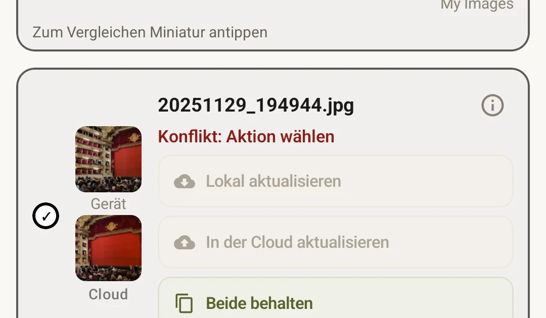 Review screen showing the parked tasks, all selected, ready for a single approve/ignore decision.