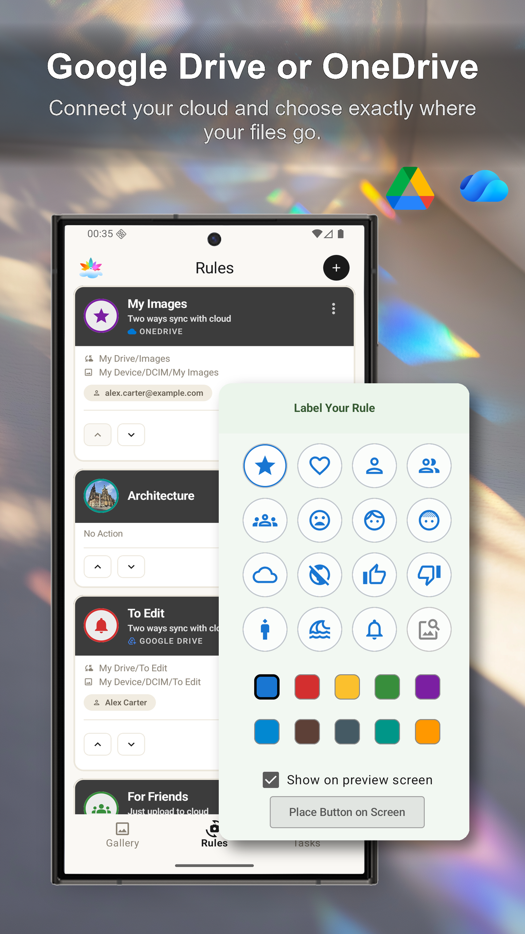 Sync rules