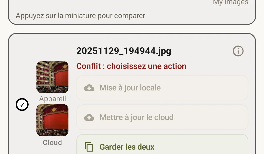 Review screen showing the parked tasks, all selected, ready for a single approve/ignore decision.